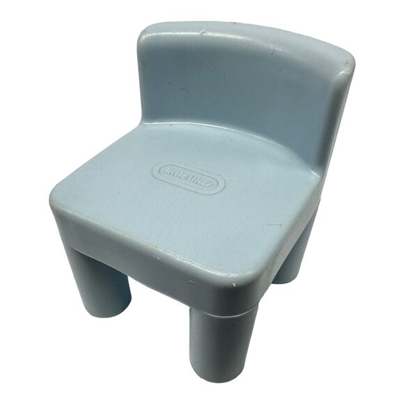 Vintage Little Tikes Doll House Blue Chair Replacement Part Piece - Picture 3 of 7